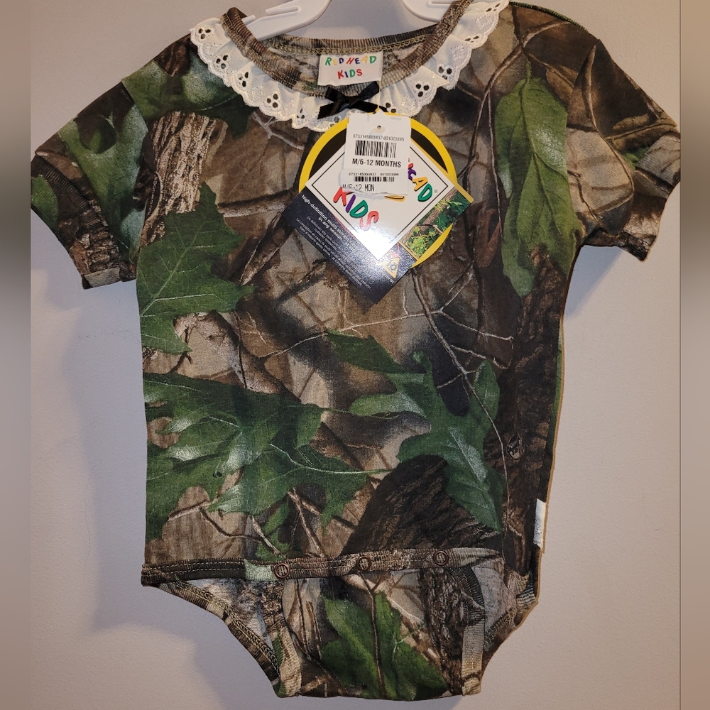 🆕️ RedHead Kids RealTree Baby Girls Camo Onesie